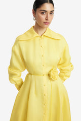 Josephine Silk Gown - Limoncello Dress Maxi