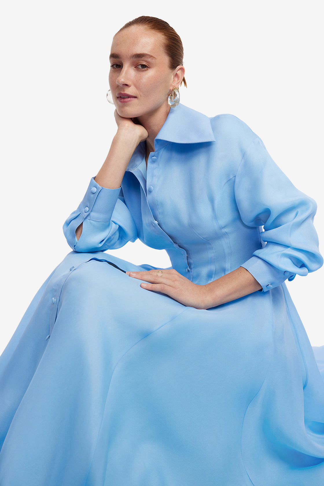 pastel blue dress for women Blue Midi Linen Wrap Dress. Pastel Wedding Guest Dress. Light Blue Bridesmaid Dress. Mother of the Bride Dress. Romantic Dress