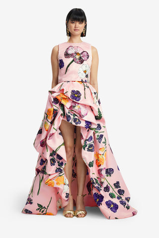 Exclusive LEO LIN Fiorella Embellished Voluminous Skirt - Wildbloom