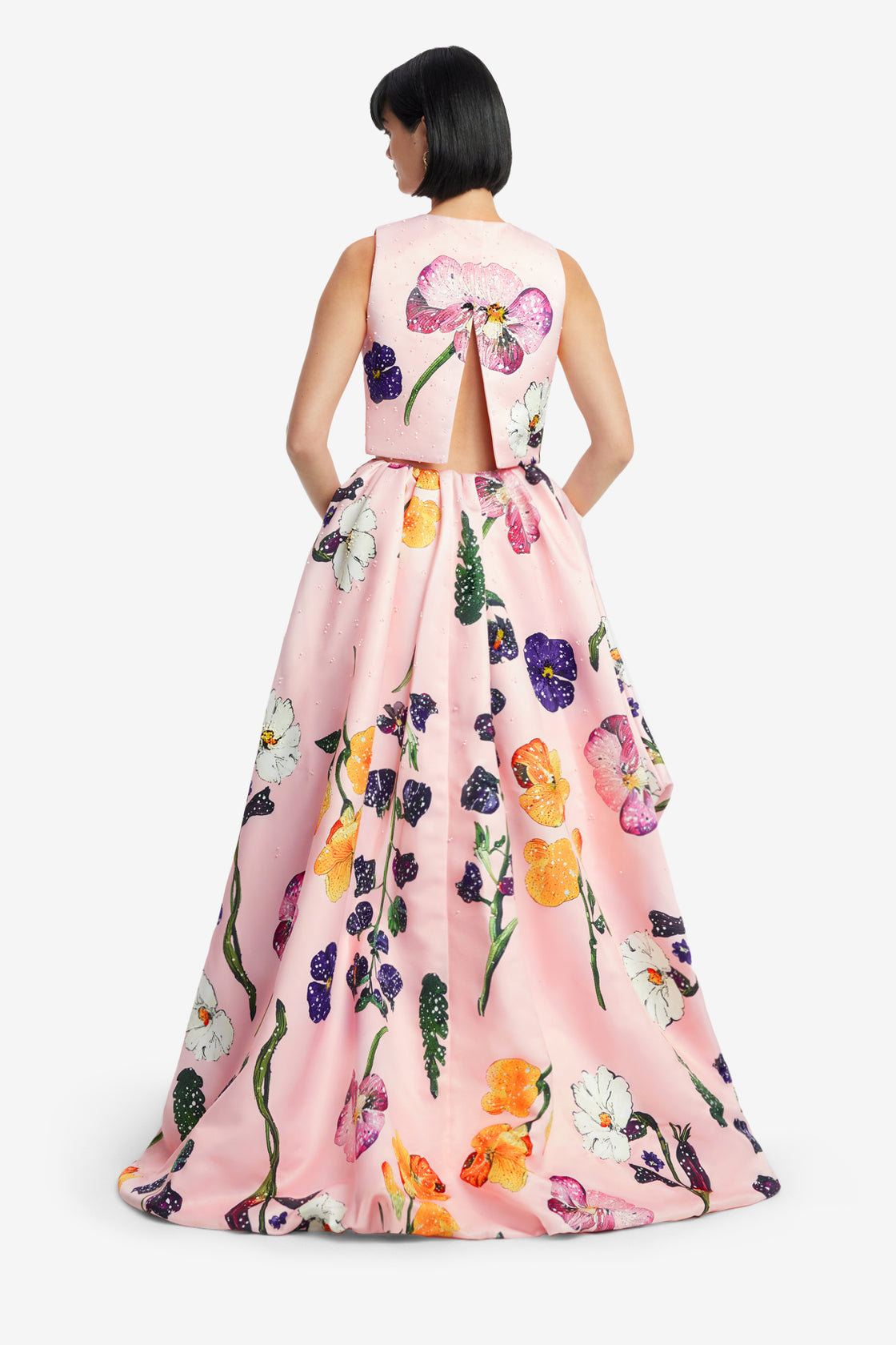 Exclusive LEO LIN Fiorella Embellished Voluminous Skirt - Wildbloom