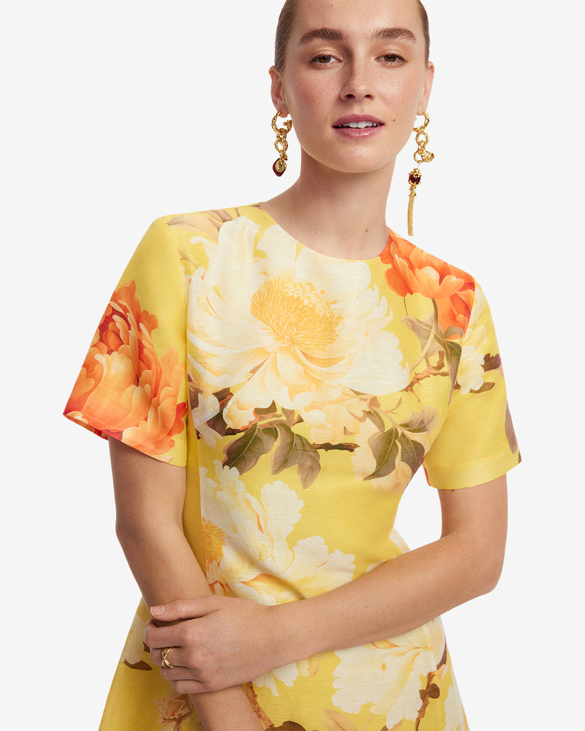 Caroline Short Sleeve Midi Dress