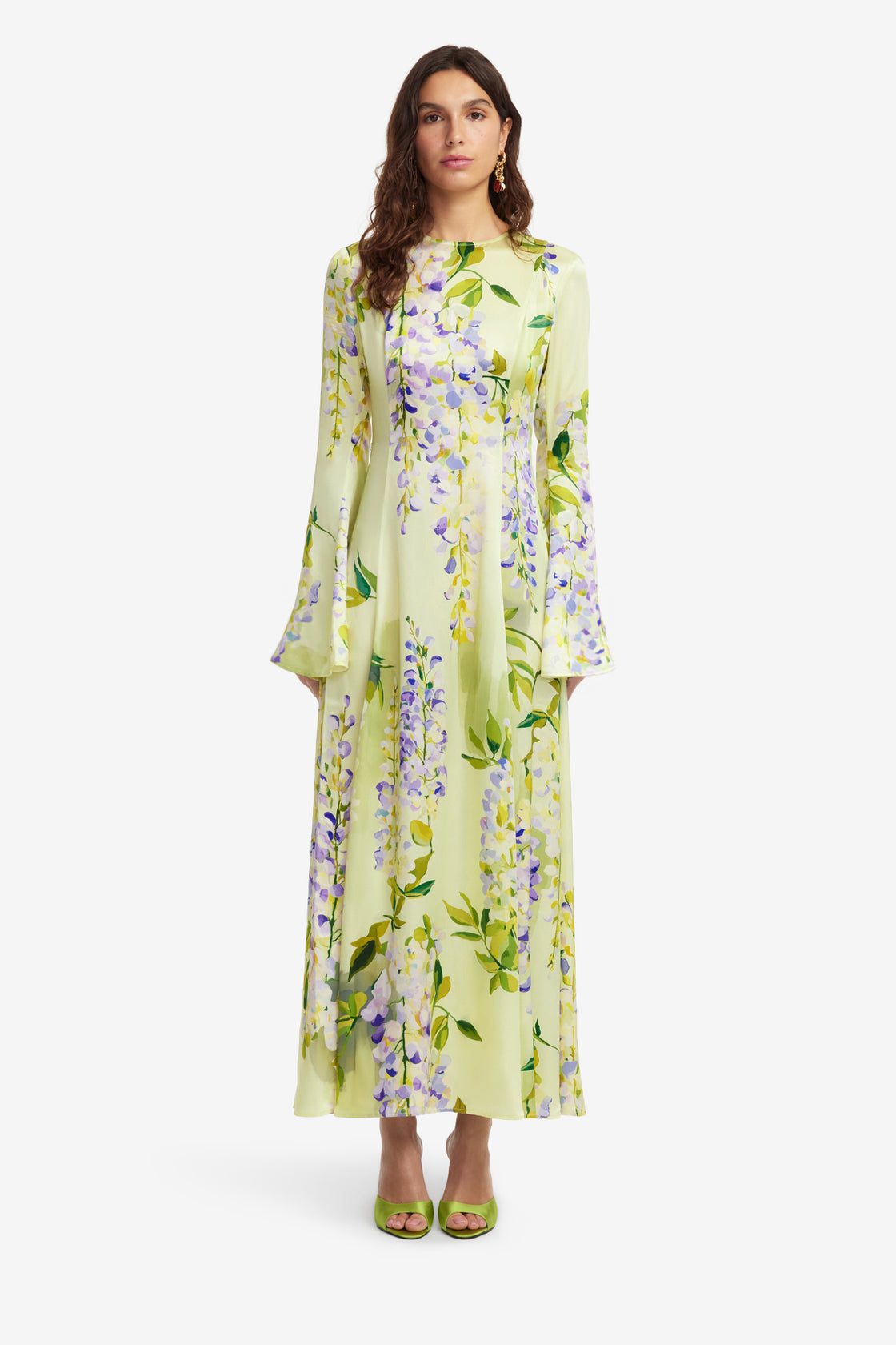 Exclusive LEO LIN Francesca Maxi Dress - Wisteria Print