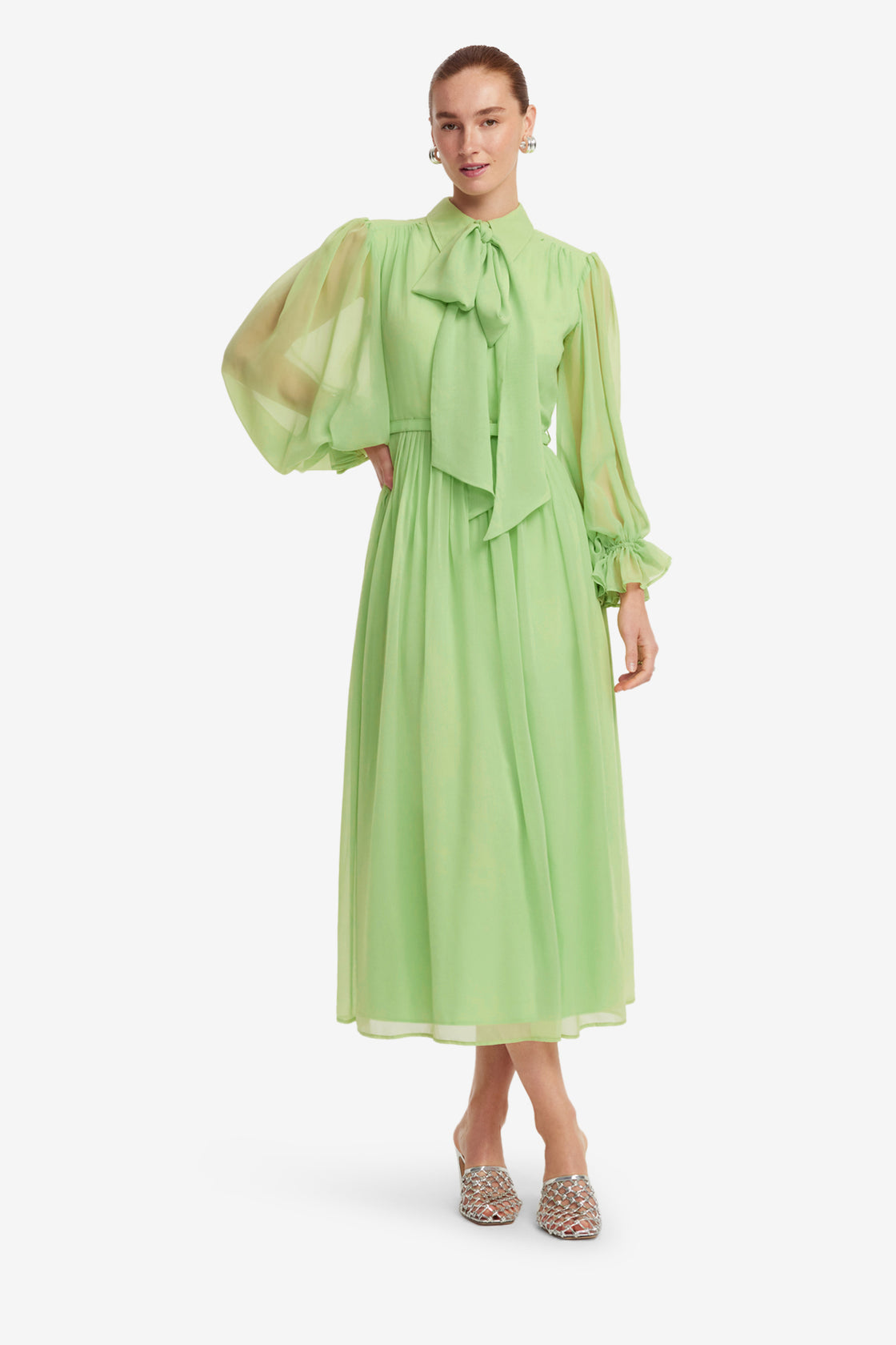 cassie dress garden green Cassie Dress Staud Garden Green