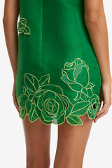 Yvonne Appliqué Mini Dress - Verdant Dress Mini