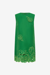 Yvonne Appliqué Mini Dress - Verdant Dress Mini