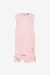 Yvonne Appliqué Mini Dress - Blush Pink Dress Mini