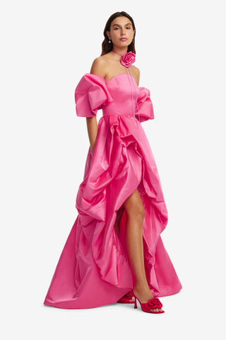 Exclusive LEO LIN Myriam Voluminous Gown - Fuchsia