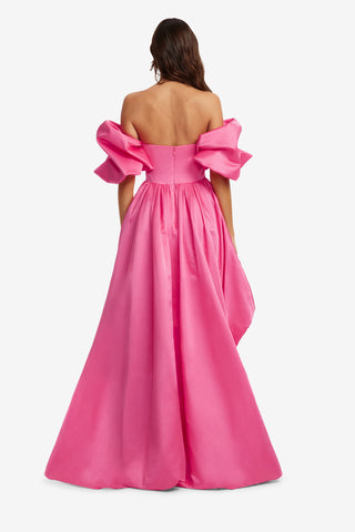 Exclusive LEO LIN Myriam Voluminous Gown - Fuchsia