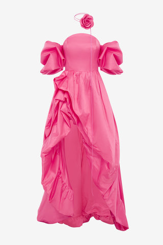 Exclusive LEO LIN Myriam Voluminous Gown - Fuchsia