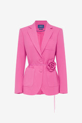 Vesper Fitted Blazer - Fuchsia Blazer