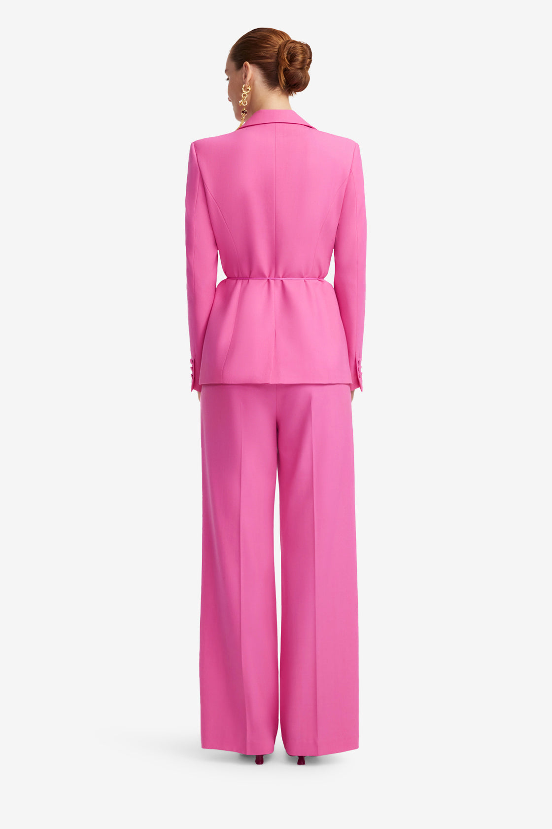 Exclusive LEO LIN Vesper Fitted Blazer - Fuchsia