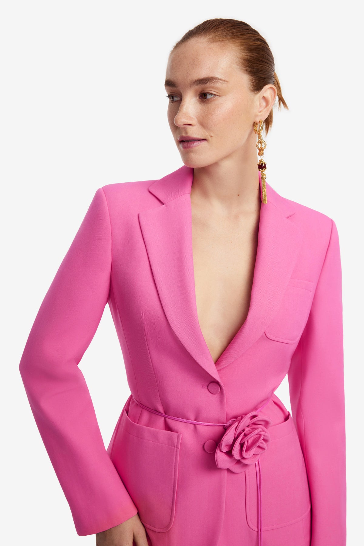 BONAVENTURA ノブレッサ ラップトップ スリーブ [フューシャピンク] Vesper Fitted Blazer - Fuchsia – LEO LIN