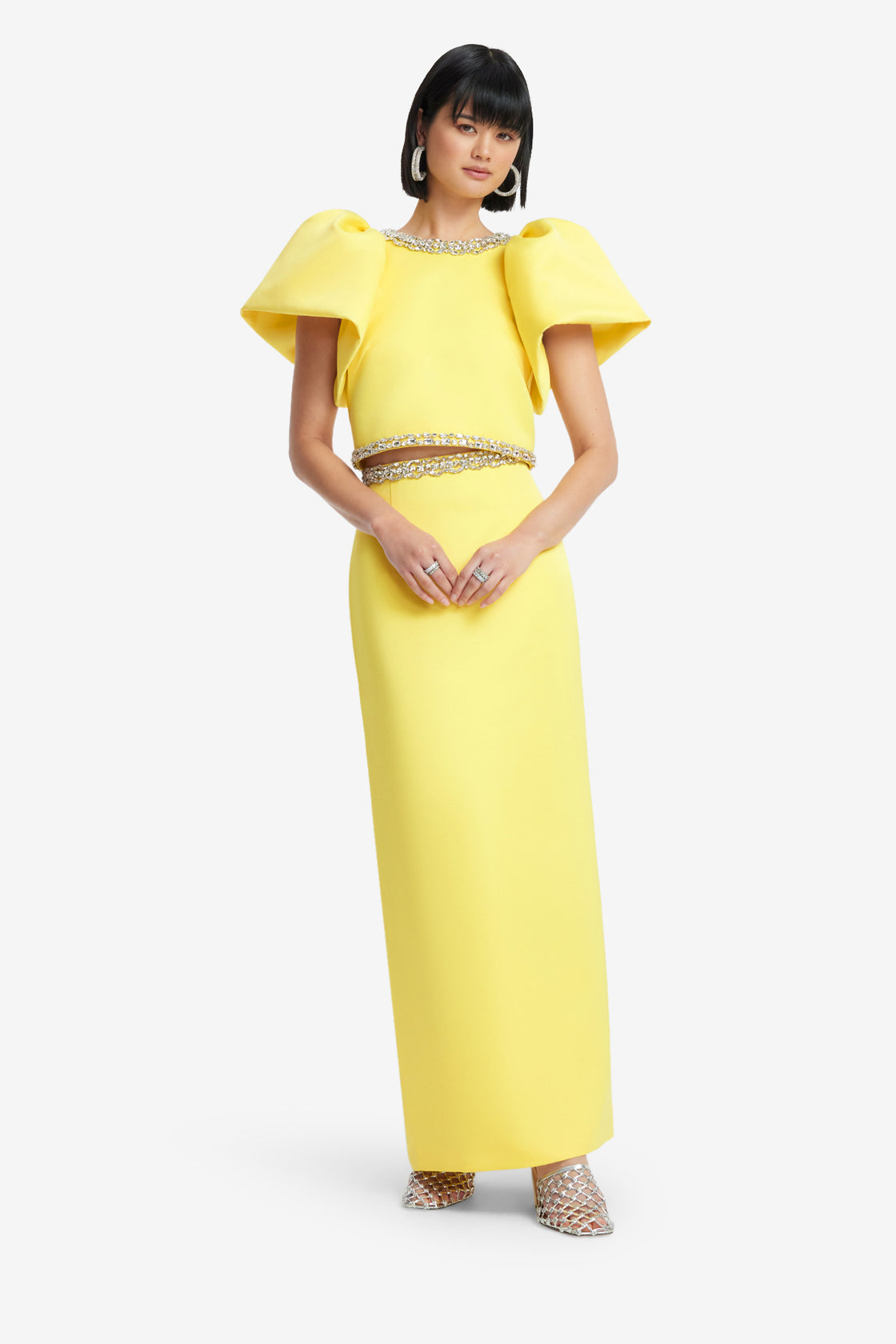 Exclusive LEO LIN Kyra Embellished Maxi Skirt - Sunshine
