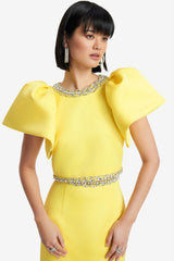 Lucia Embellished Top - Sunshine Tops