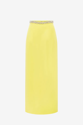 Exclusive LEO LIN Kyra Embellished Maxi Skirt - Sunshine