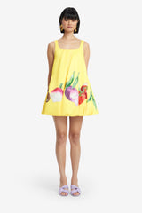 Suki Puff Mini Dress - Harvest Print Dress Mini