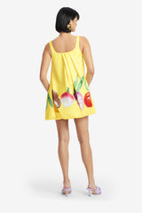Suki Puff Mini Dress - Harvest Print Dress Mini