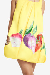 Suki Puff Mini Dress - Harvest Print Dress Mini