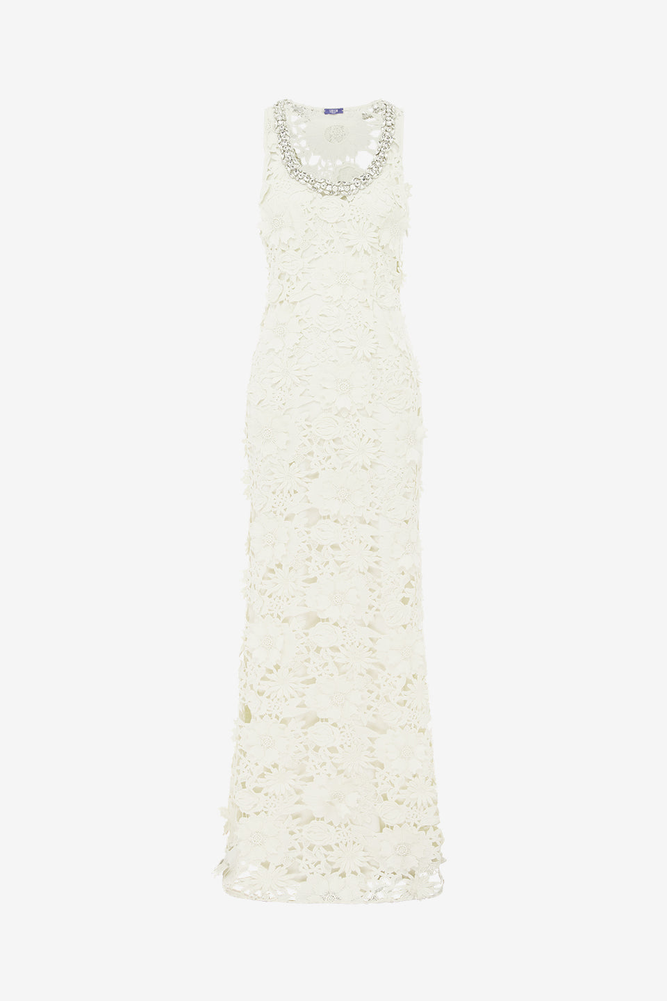 Exclusive LEO LIN Helena Embellished Lace Maxi Dress - Snow