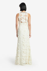 Helena Embellished Lace Maxi Dress - Snow Dress Maxi