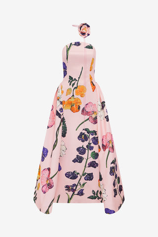 Exclusive LEO LIN Violet Bustier Maxi Dress - Wildbloom