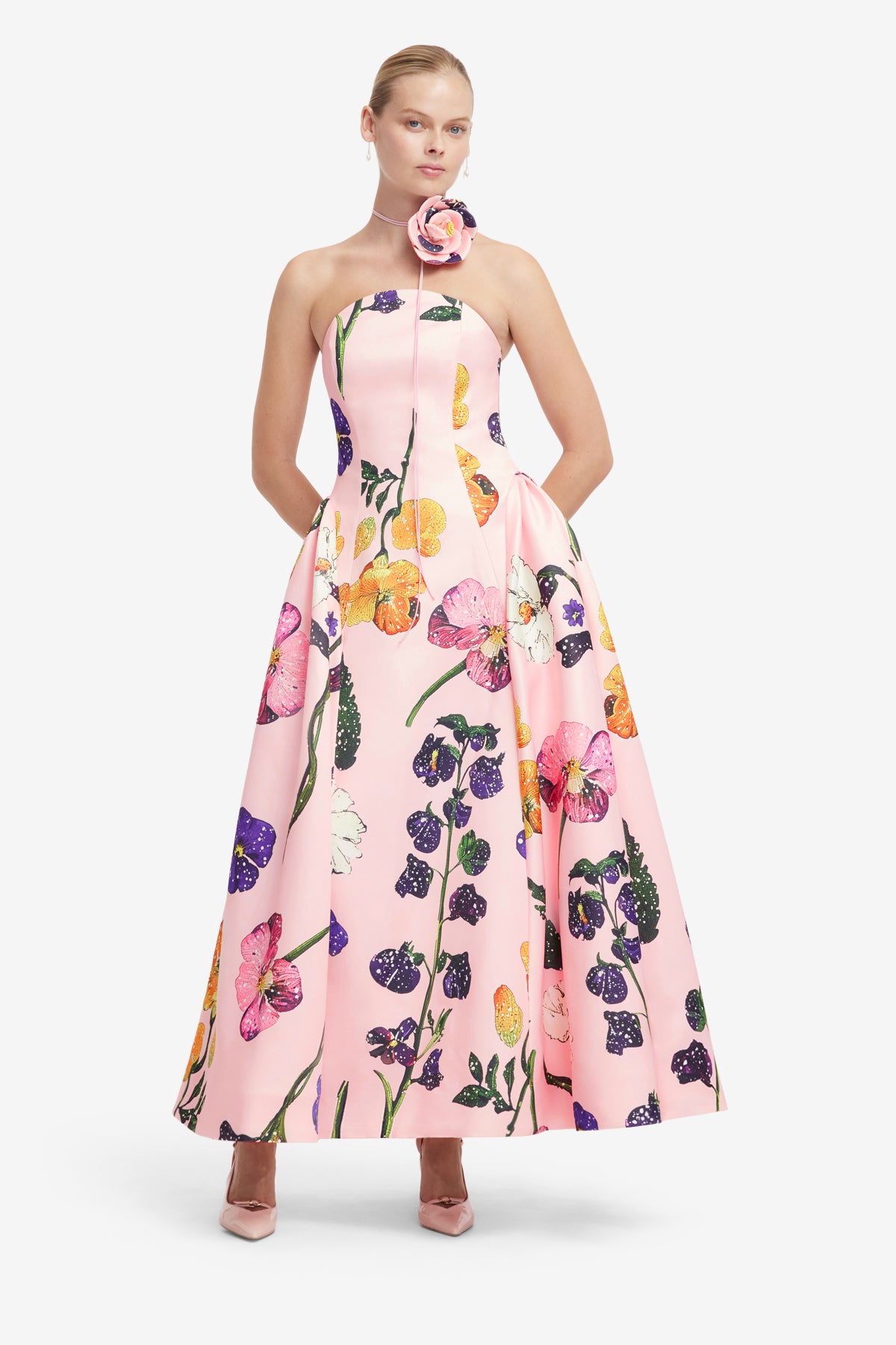Violet Bustier Maxi Dress - Wildbloom – LEO LIN