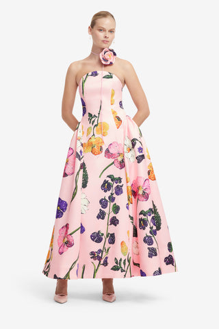Exclusive LEO LIN Violet Bustier Maxi Dress - Wildbloom