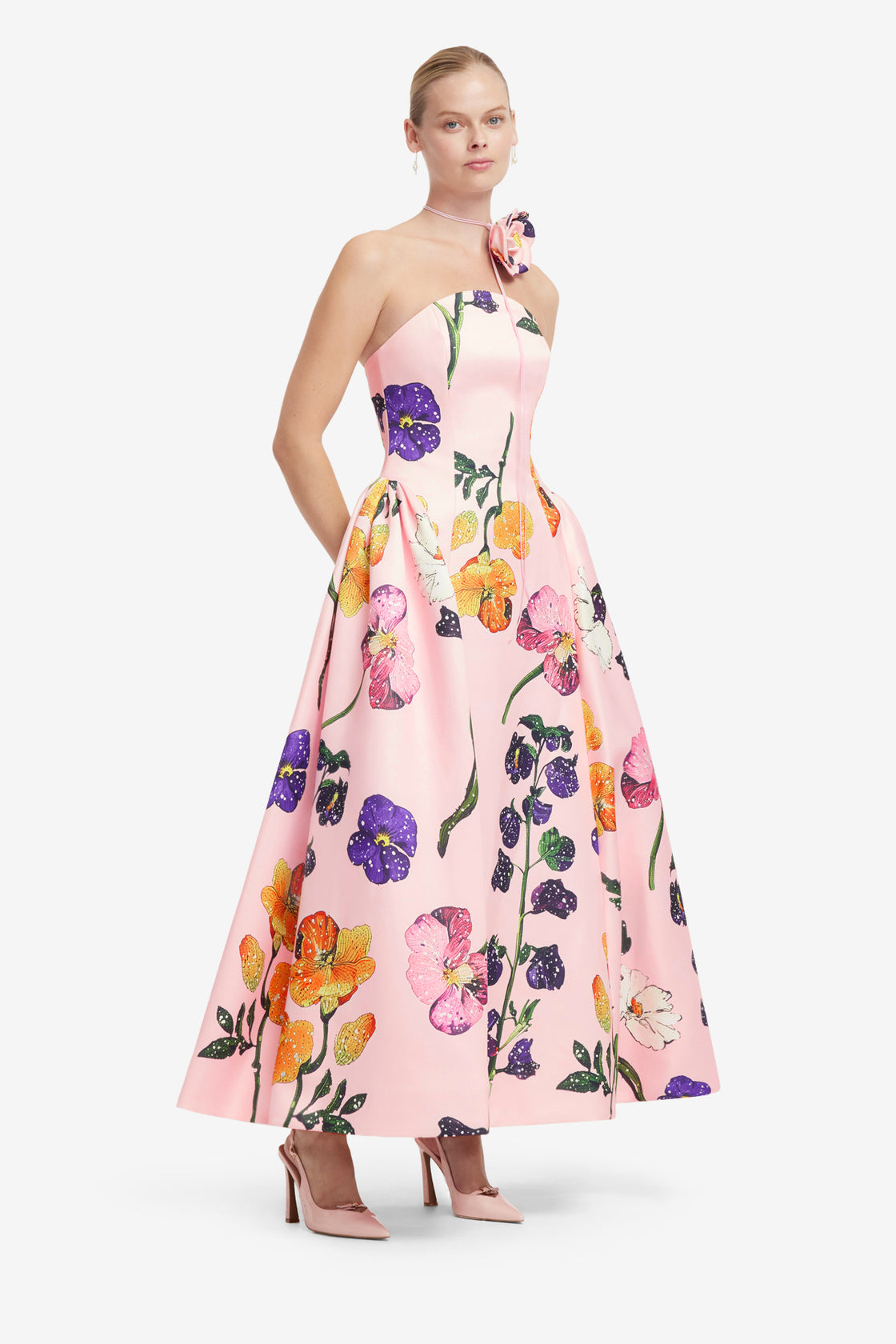 Exclusive LEO LIN Violet Bustier Maxi Dress - Wildbloom