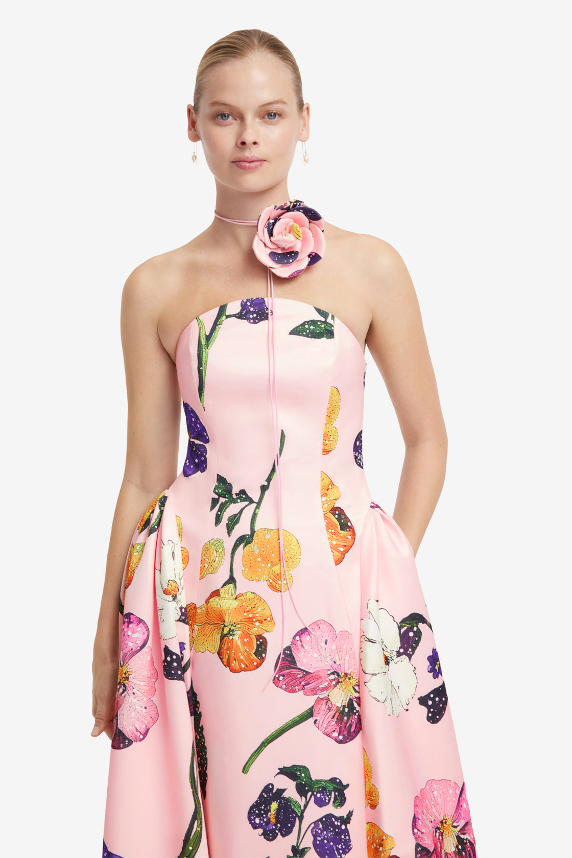 Exclusive LEO LIN Violet Bustier Maxi Dress - Wildbloom