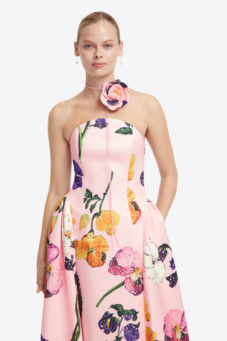Exclusive LEO LIN Violet Bustier Maxi Dress - Wildbloom