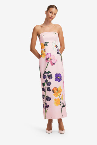 Exclusive LEO LIN Rayna Printed Bustier Maxi Dress - Wildbloom