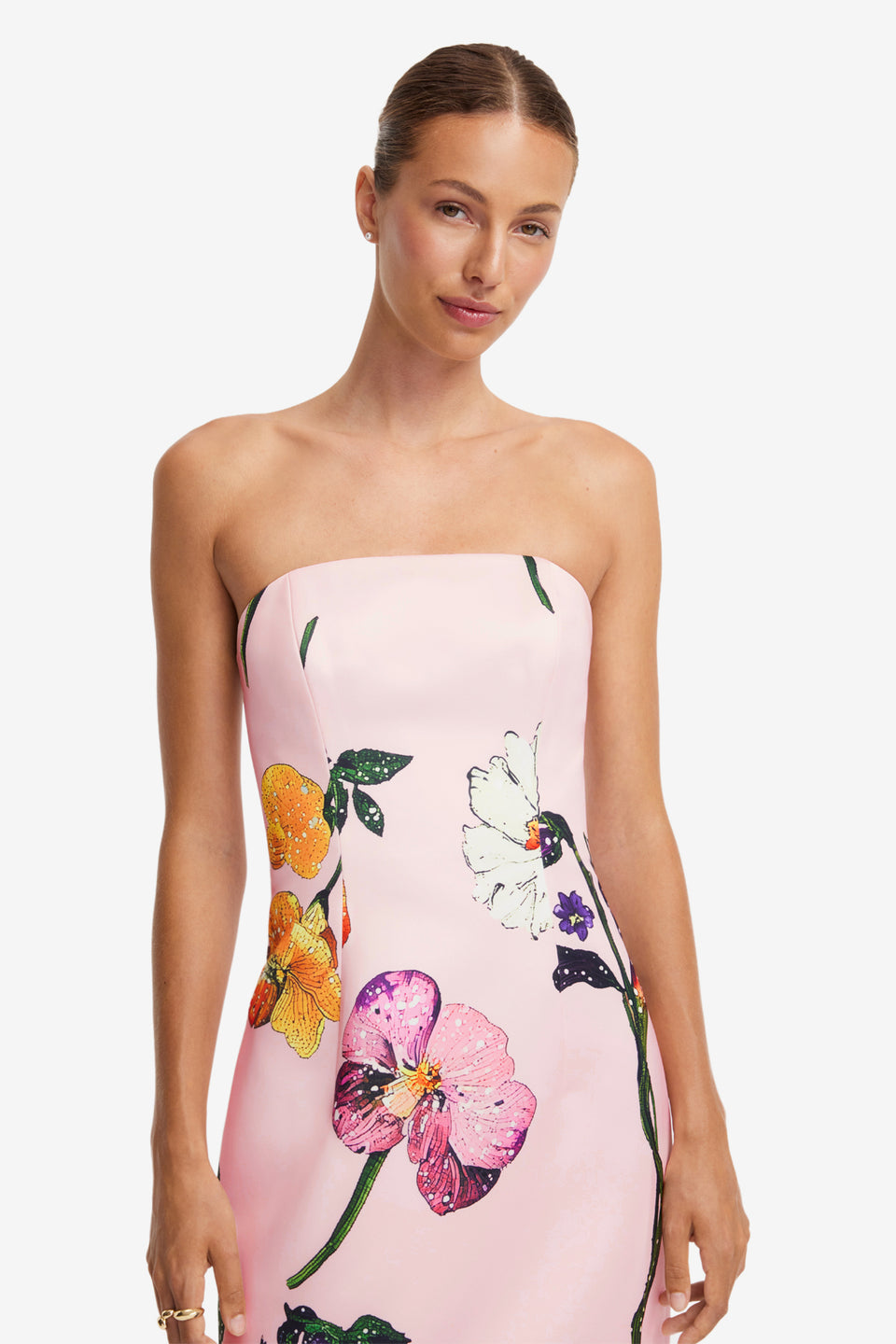 Exclusive LEO LIN Rayna Printed Bustier Maxi Dress - Wildbloom