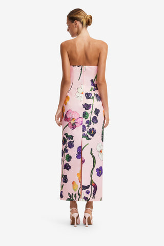 Exclusive LEO LIN Rayna Printed Bustier Maxi Dress - Wildbloom