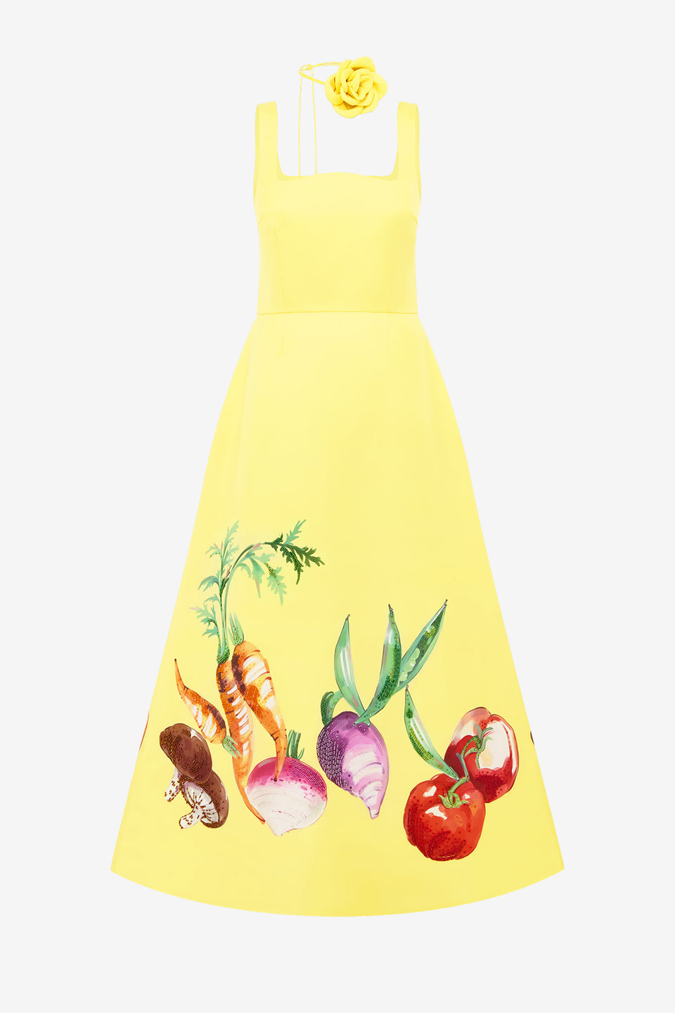 Exclusive LEO LIN Rianne Appliqué Maxi Dress - Harvest Print
