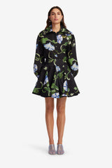 Kaity Skirt - Vine Print in Ebony Skirts