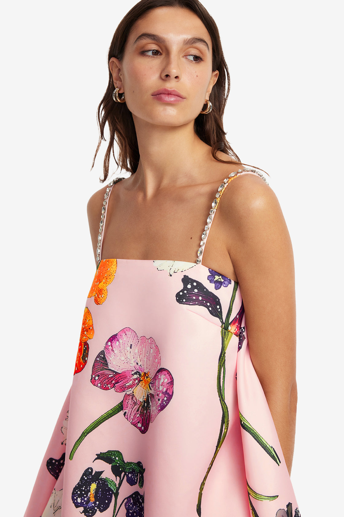 Exclusive LEO LIN Patsy Embellished Puff Mini Dress - Wildbloom