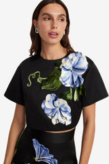 Rafaela Maxi Skirt - Vine Print in Ebony Skirts