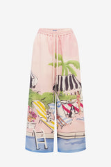 Jamie Wide Leg Pants - Riviera Print Pants
