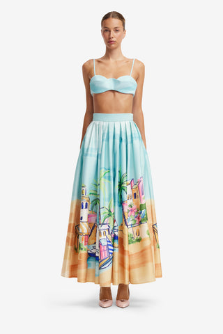 Exclusive LEO LIN Reinette Skirt - Voyage Print