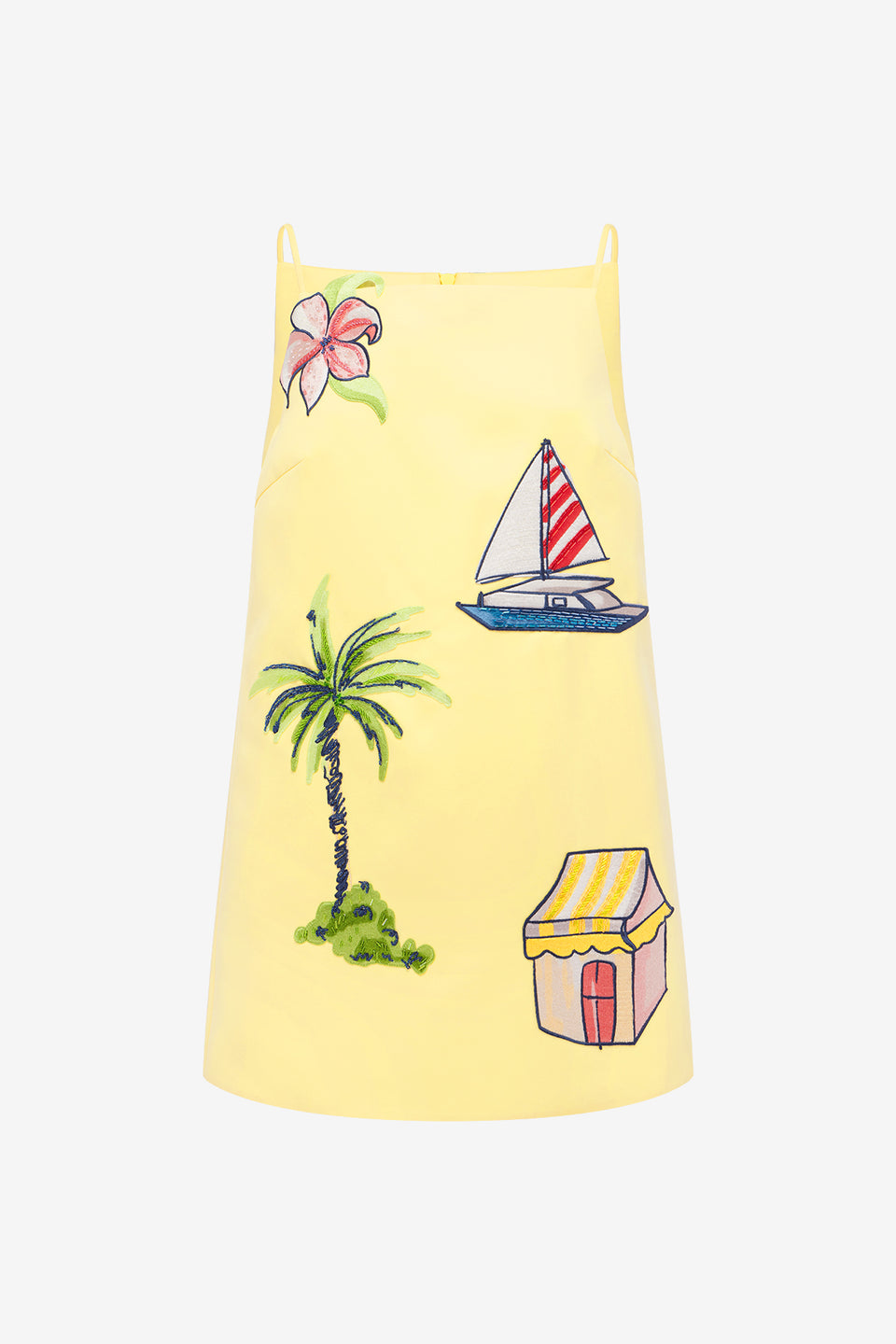 Exclusive LEO LIN Leia Embroidered Mini Dress - Havana Print