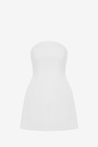 Exclusive LEO LIN Rosario Beaded Bustier Mini Dress - Toile