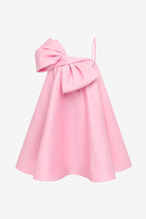 Chelsea Bow Mini Dress - Pink Dress Mini
