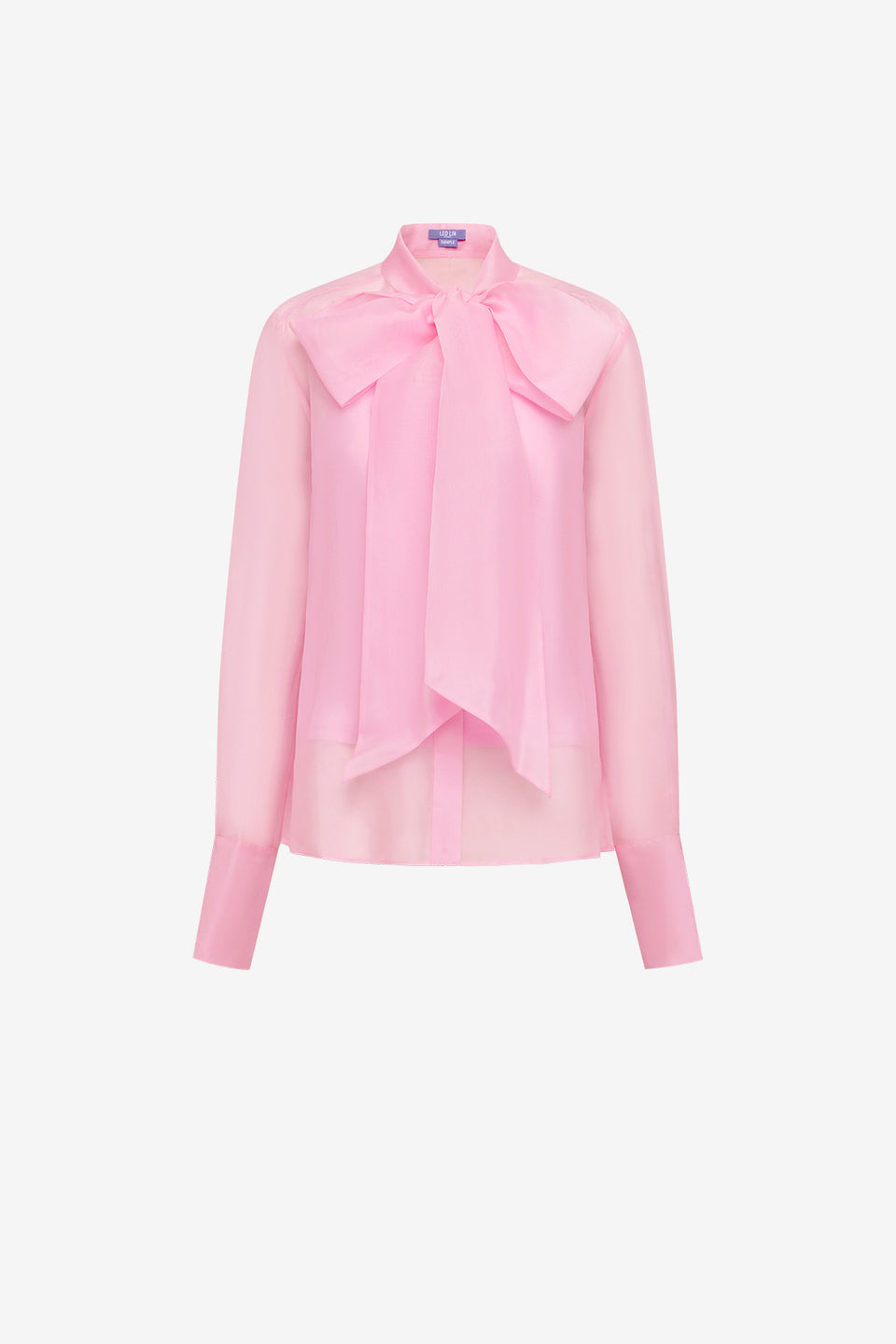 Dressage Silk Organza Tie Blouse - Pink Blouse/Shirts