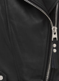 Bowie Leather Jacket - Ebony