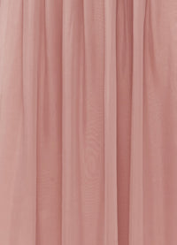 Exclusive Leo Lin Lydia Puff Sleeve Midi Dress in Dusty Pink