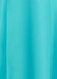 Exclusive Leo Lin Nicola V Neck Midi Dress in Turquoise