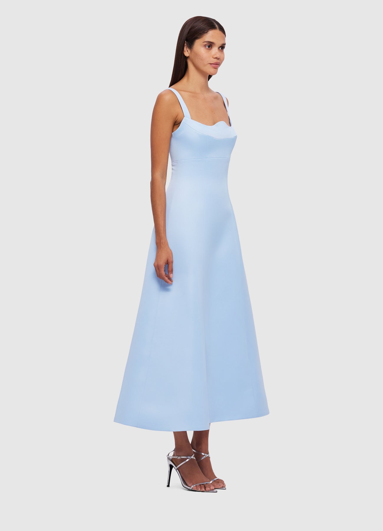 Odette Midi Dress - Sky Blue – LEO LIN