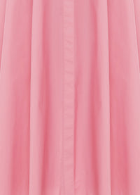 Exclusive Leo Lin Philippa Shirt Midi Dress in Bubblegum