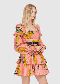 Marguerite Rose Long Sleeve Mini Dress