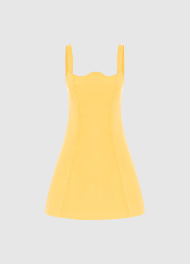 Exclusive Leo Lin Abigail Mini Dress in Canary